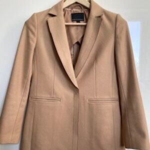 Wool Blend Car Coat